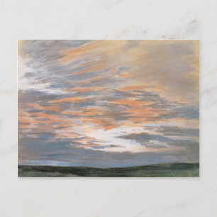 Eugene Delacroix- Study of the Himlar at Sunset Vykort