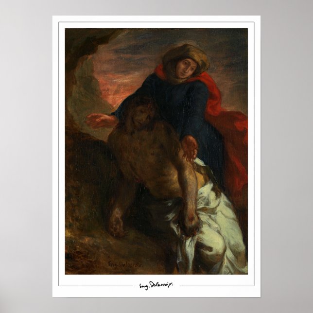 Eugène Delacroix Zedign Art Poster #249 (Framsidan)