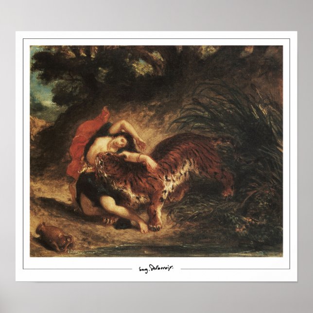 Eugène Delacroix Zedign Art Poster #310 (Framsidan)