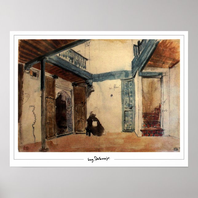 Eugène Delacroix Zedign Art Poster #339 (Framsidan)