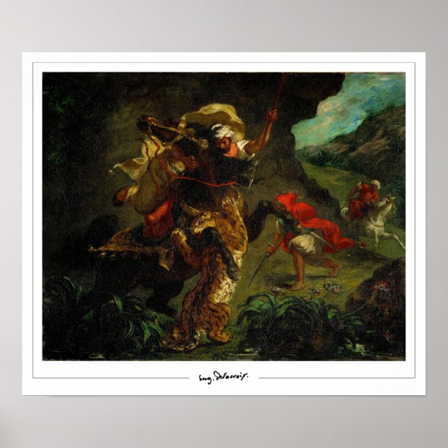 Eugène Delacroix Zedign Art Poster #5 (Framsidan)