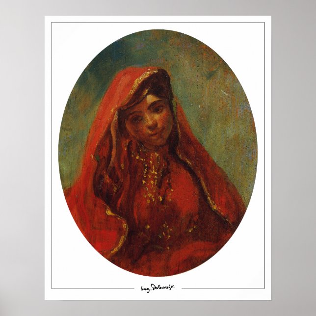 Eugène Delacroix Zedign Art Poster #674 (Framsidan)