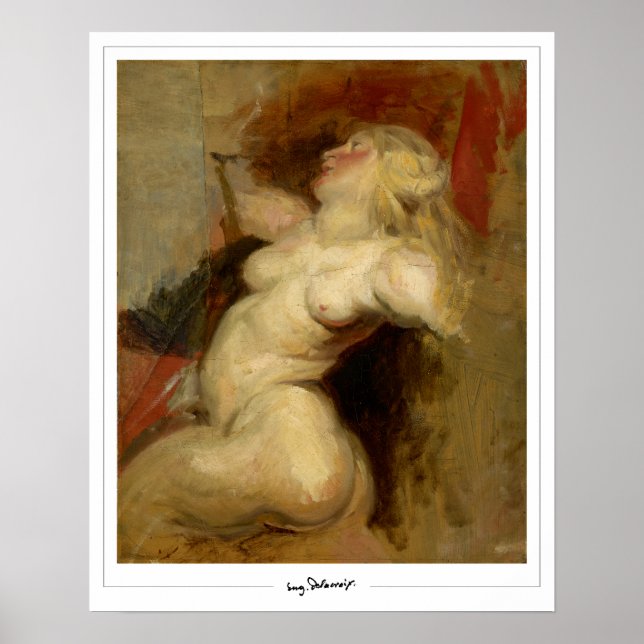 Eugène Delacroix Zedign Art Poster nr 118 (Framsidan)