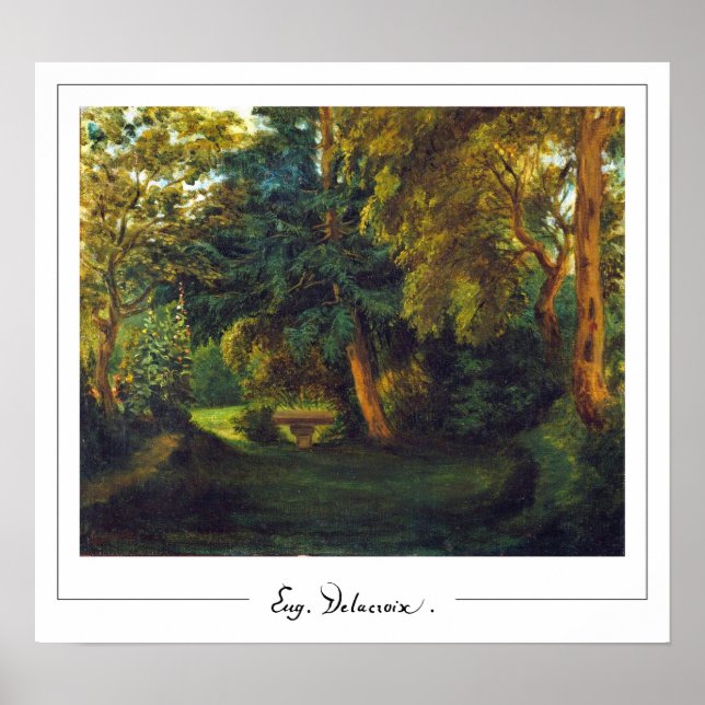 Eugène Delacroix Zedign Art Poster nr 123 (Framsidan)