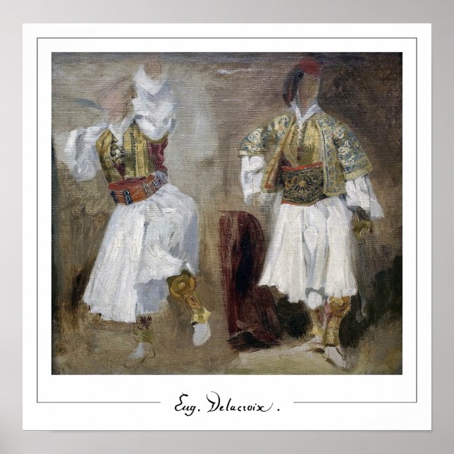 Eugène Delacroix Zedign Art Poster nr 133 (Framsidan)