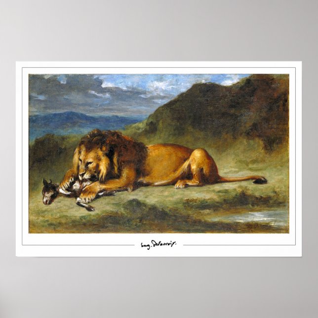 Eugène Delacroix Zedign Art Poster nr 157 (Framsidan)