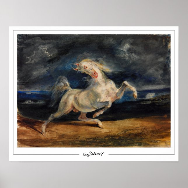 Eugène Delacroix Zedign Art Poster nr 175 (Framsidan)