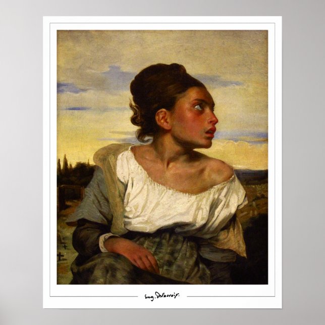 Eugène Delacroix Zedign Art Poster nr 199 (Framsidan)