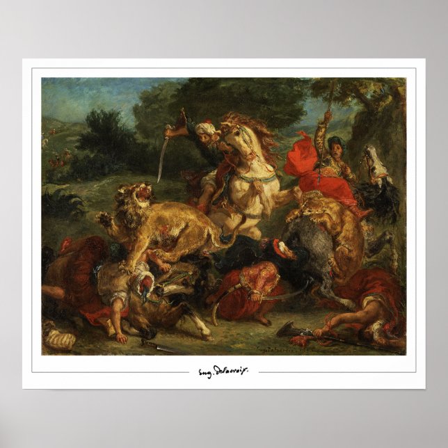 Eugène Delacroix Zedign Art Poster nr 28 (Framsidan)