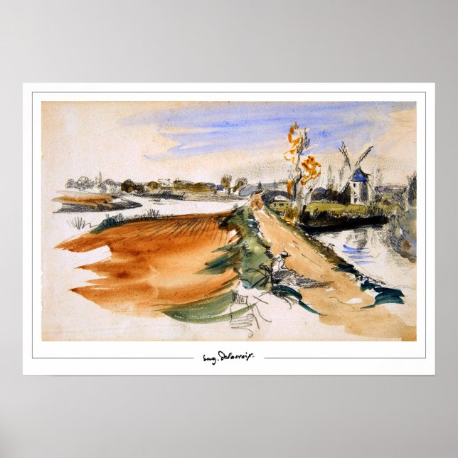 Eugène Delacroix Zedign Art Poster nr 297 (Framsidan)
