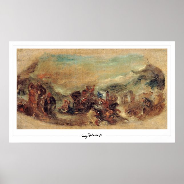 Eugène Delacroix Zedign Art Poster nr 517 (Framsidan)