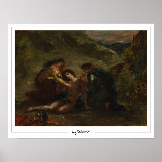 Eugène Delacroix Zedign Art Poster nr 589 (Framsidan)