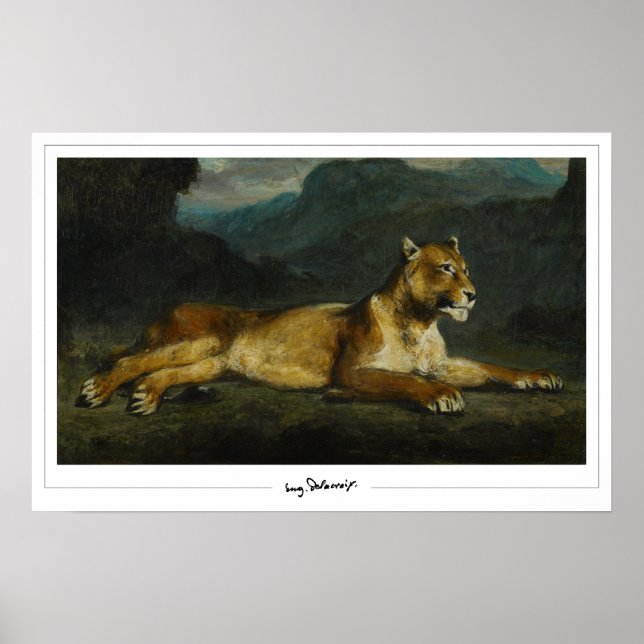 Eugène Delacroix Zedign Art Poster nr 603 (Framsidan)