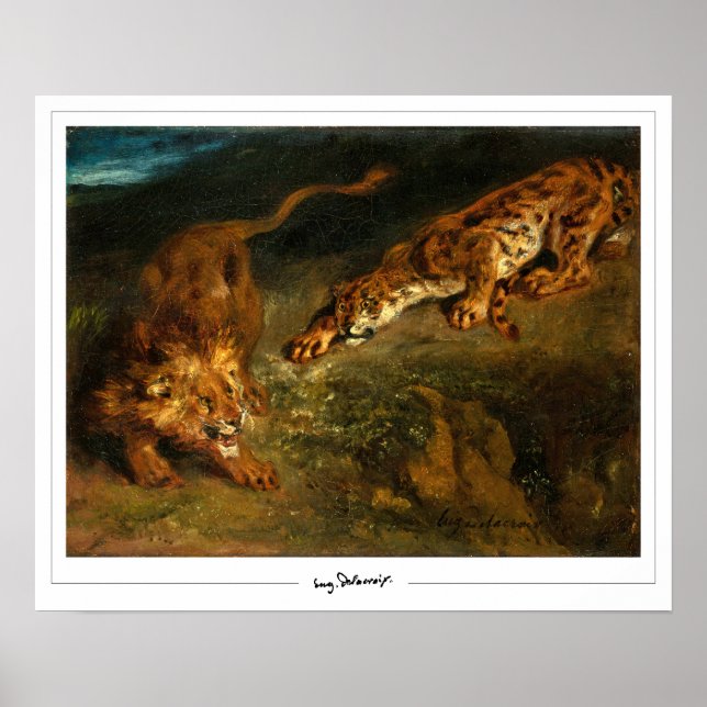 Eugène Delacroix Zedign Art Poster nr 637 (Framsidan)