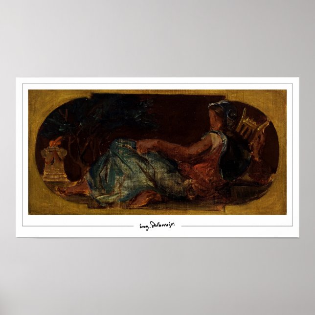 Eugène Delacroix Zedign Art Poster nr 699 (Framsidan)