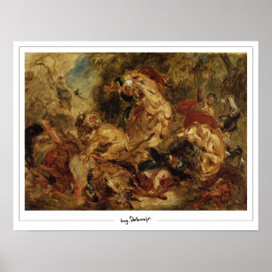 Eugène Delacroix Zedign konstaffisch #11 Poster