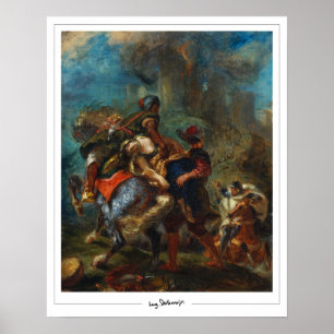Eugène Delacroix Zedign konstaffisch #3 Poster