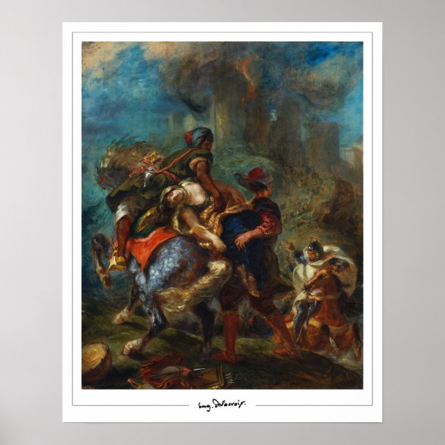 Eugène Delacroix Zedign konstaffisch #3 Poster (Framsidan)