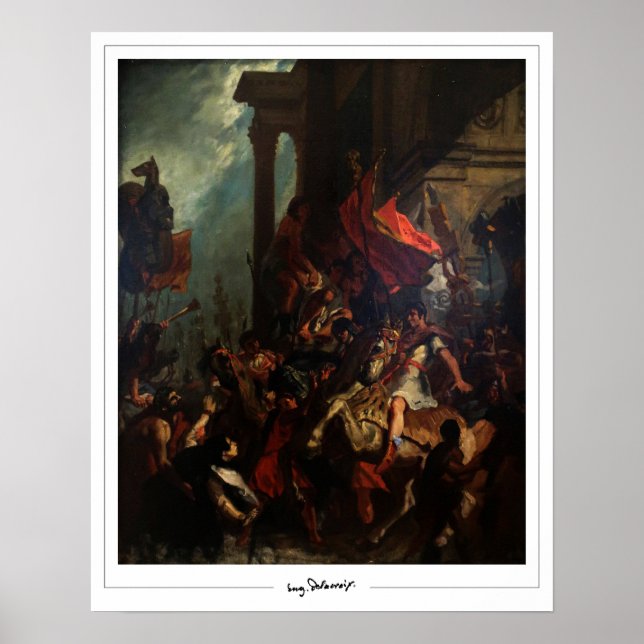 Eugène Delacroix Zedign konstaffisch #560 Poster (Framsidan)