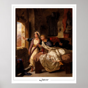 Eugène Delacroix Zedign konstaffisch #566 Poster
