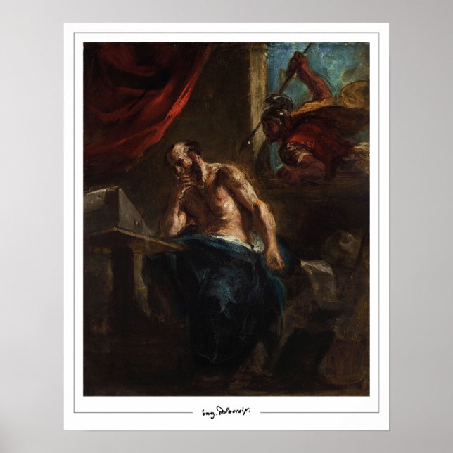 Eugène Delacroix Zedign konstaffisch #590 Poster (Framsidan)