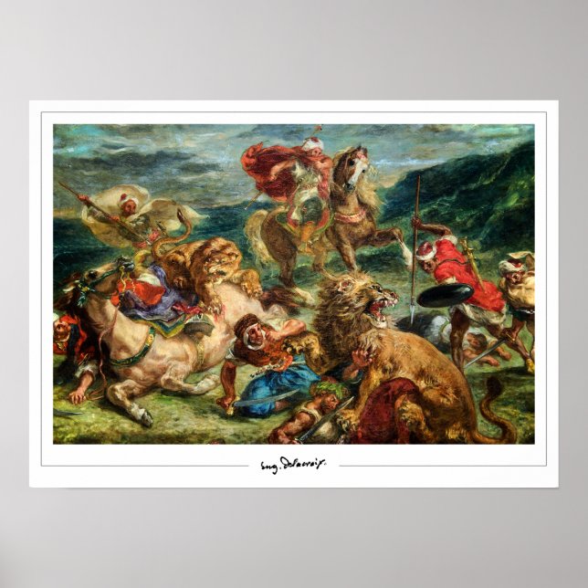 Eugène Delacroix Zedign konstaffisch #622 Poster (Framsidan)