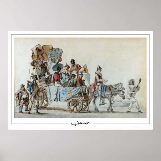 Eugène Delacroix Zedign konstaffisch #644 Poster (Framsidan)