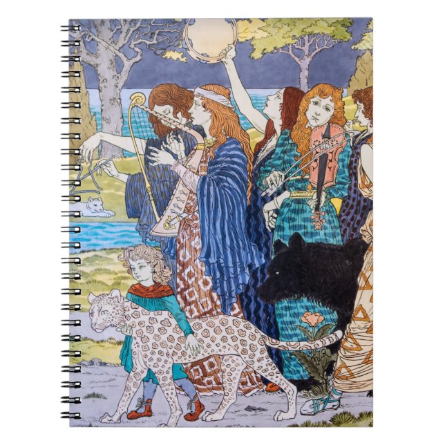 Eugene Grasset - Harmoni Dekorativ Panel Anteckningsbok (Framsidan)