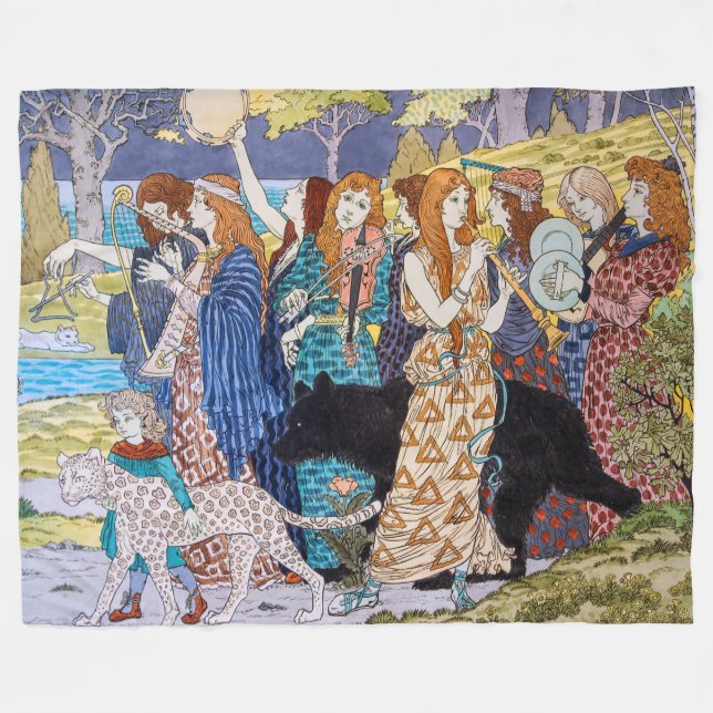 Eugene Grasset - Harmoni Dekorativ Panel Fleecefilt (Framsidan (Horisontell))