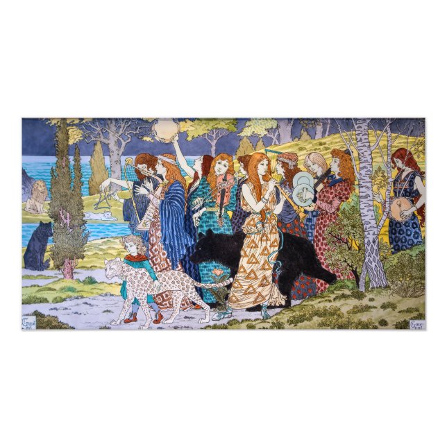 Eugene Grasset - Harmoni Dekorativ Panel Fototryck (Framsidan)