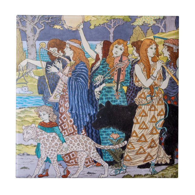Eugene Grasset - Harmoni Dekorativ Panel Kakelplatta (Framsidan)