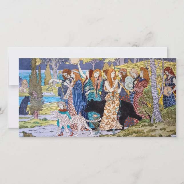 Eugene Grasset - Harmoni Dekorativ Panel Tack Kort (Framsida)