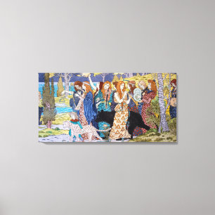 Eugene Grasset - Harmony Decorative Panel Canvastryck