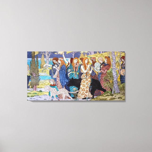 Eugene Grasset - Harmony Decorative Panel Canvastryck (Framsida)