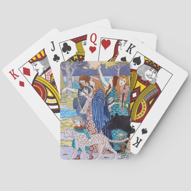 Eugene Grasset - Harmony Decorative Panel Casinokort (Baksidan)