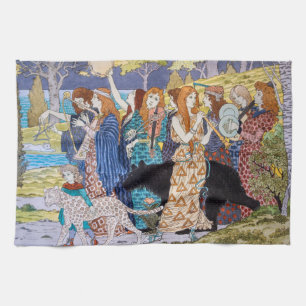 Eugene Grasset - Harmony Decorative Panel Kökshandduk