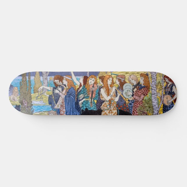 Eugene Grasset - Harmony Decorative Panel Mini Skateboard Bräda 18,5 Cm (Horz)