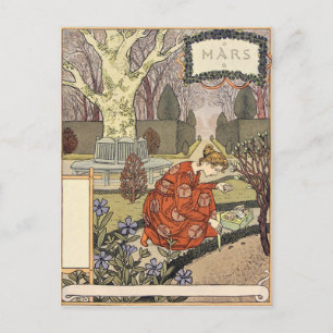 Eugène Grasset mars Vykort