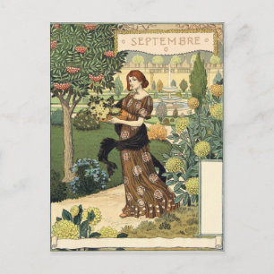 Eugène Grasset septembre Vykort