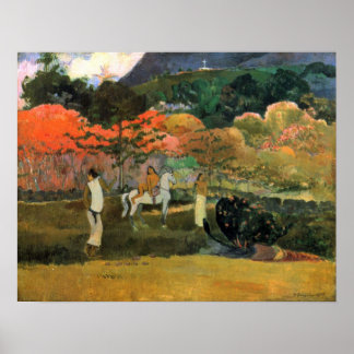 Eugene Henri Paul Gauguin - Kvinnor och guld Poster