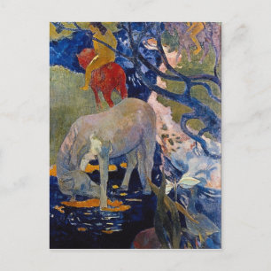 Eugène Henri Paul Gauguin - White Horse Vykort