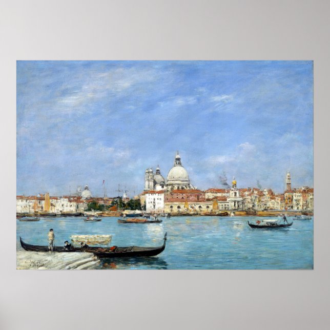 Eugène Louis Boudin Venice, Santa Maria Poster (Framsidan)