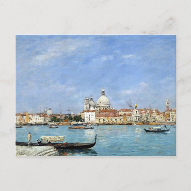 Eugène Louis Boudin Venice, Santa Maria Vykort (Framsida)