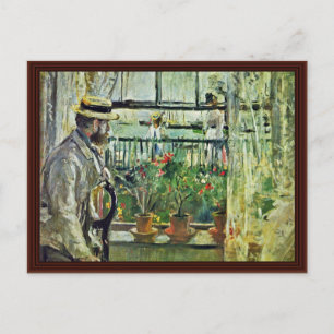 Eugène Manet på Isle of Wight Vykort
