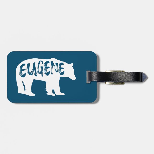 Eugene Oregon Bear Bagagebricka (Baksida Vågrät)