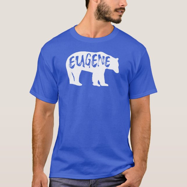 Eugene Oregon Bear T Shirt (Framsida)