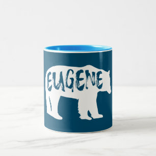 Eugene Oregon Bear Två-Tonad Mugg