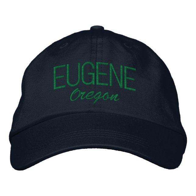 Eugene Oregon Embroized Hat Broderad Keps (Framsida)