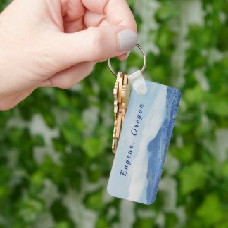"Eugene, Oregon" Keychain Two-Sided Nyckelring