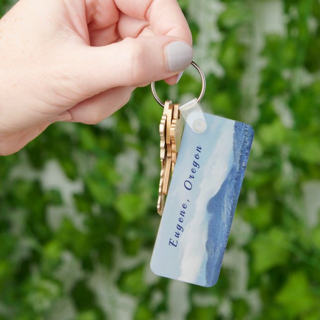 "Eugene, Oregon" Keychain Two-Sided Nyckelring (Hand)